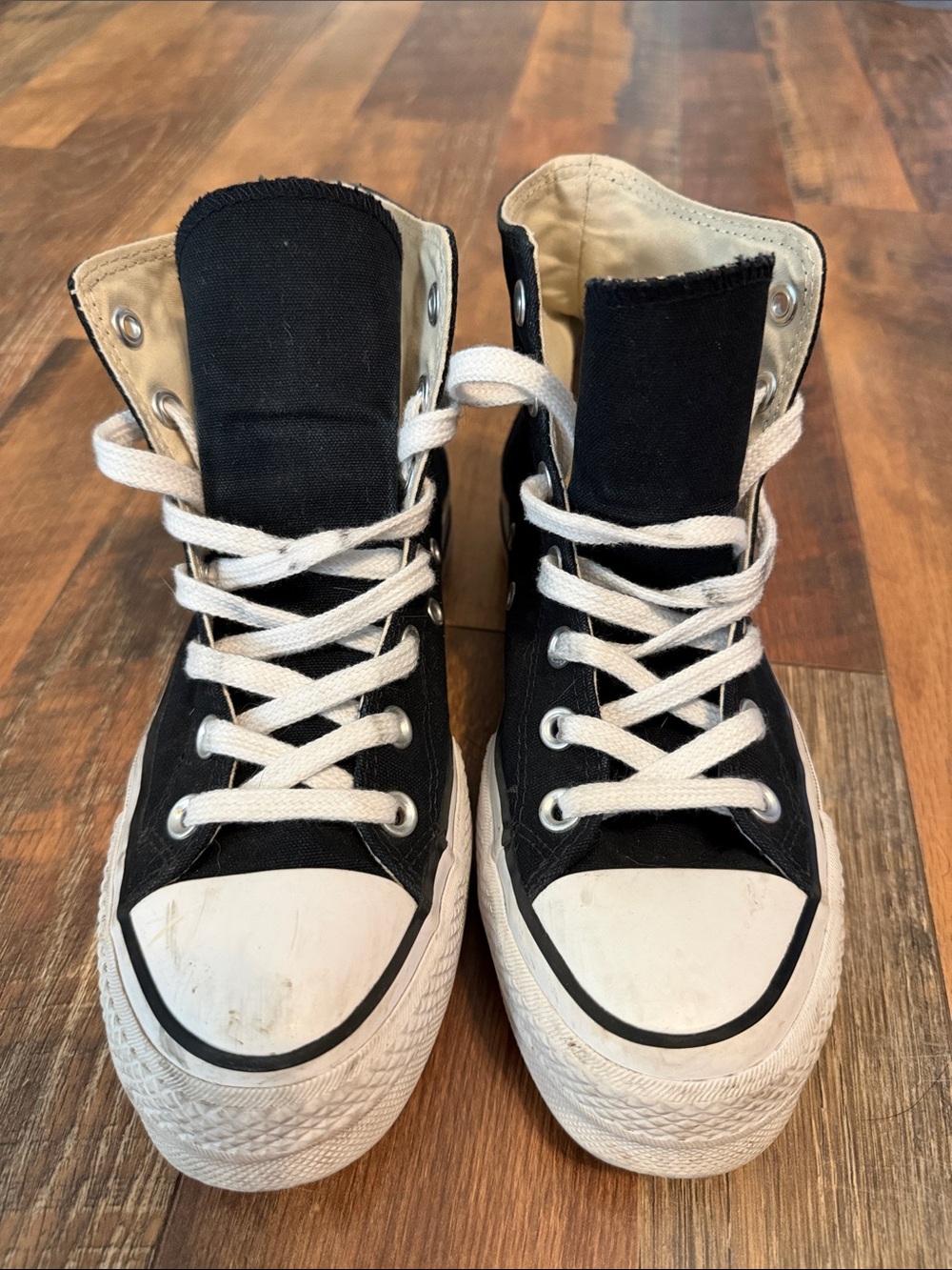 High top platform Converse